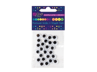 SAMOPRZYLEPNE RUCHOME OCZKA 10 MM, 24 SZT. [opakowanie=6szt]