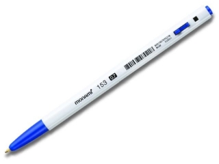 Dugopis plastikowy 0, 7 mm BP 153 MONAMI niebieski tusz - 50 szt. box [opakowanie=50szt]