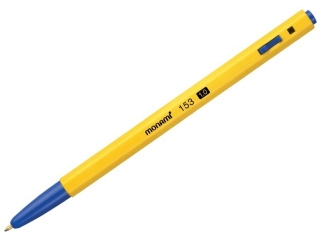 Dugopis plastikowy 1, 0 mm BP 153 MONAMI niebieski tusz - 50 szt. box [opakowanie=50szt]