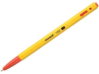 Dugopis plastikowy 1, 0 mm BP 153 MONAMI czerwony tusz - 50 szt. box [opakowanie=50szt]