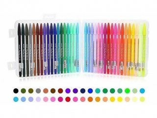 Cienkopisy okrge 0, 4 mm PLUS PEN 3000 MONAMI - 36 kolorw - 1 szt. op. (0%)