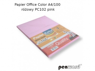PAPIER OFFICE COLOR A4/100 RÓŻOWY PC102 PINK