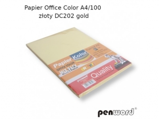 PAPIER OFFICE COLOR A4/100 ZŁOTY DC202 GOLD