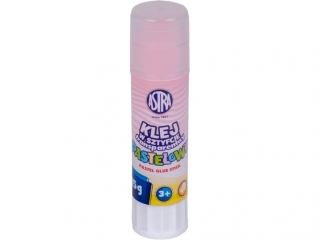 Klej w sztyfcie transparentny PVP ASTRA Pastel Line 15 g - 24 szt. display [opakowanie=24szt]
