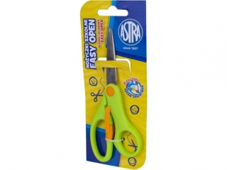 Noyczki szkolne 13 cm z odbojnikiem Easy Open ASTRA - 1 szt. blister [opakowanie=24szt]