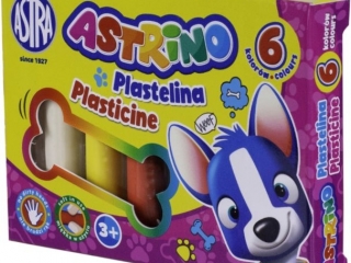 Plastelina Astrino 6 kolorw [opakowanie=10szt]