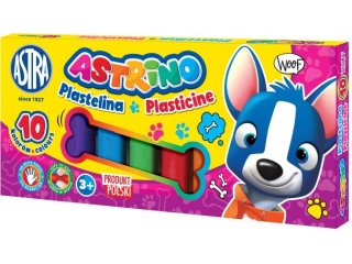 Plastelina Astrino10 kolorw [opakowanie=10szt]