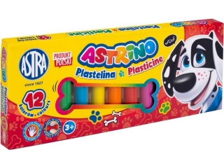 Plastelina Astrino 12 kolorw [opakowanie=6szt]