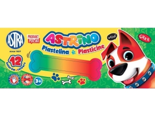 Plastelina Astrino 12 kolorw [opakowanie=6szt]