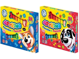 Plastelina Astrino 24 kolory [opakowanie=5szt]