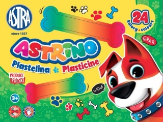 Plastelina Astrino 24 kolory [opakowanie=5szt]