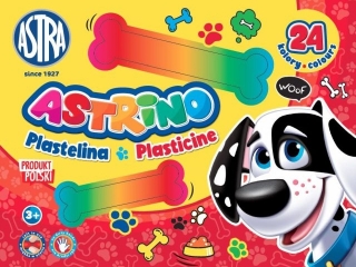 Plastelina Astrino 24 kolory [opakowanie=5szt]