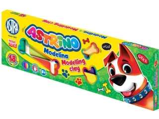 Modelina Astrino 18 kol x 11g [opakowanie=4szt]