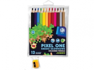 Kredki ołówkowe jumbo Pixel One Astra 12 kolorów (4.90 proc.) ASPROM