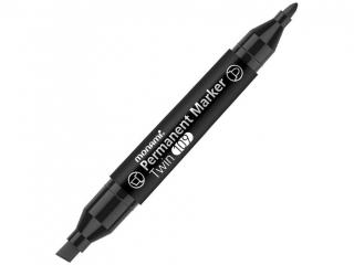 Dwustronny marker permanentny TWIN 109 czarny MonAmi (2080153701)  [opakowanie=12szt]