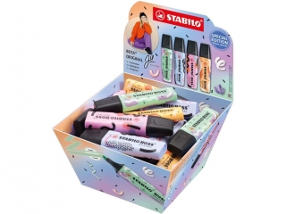 Zakre�lacz STABILO BOSS ORIGINAL Pastel by Ju Schnee kosz kartonowy 30 szt.