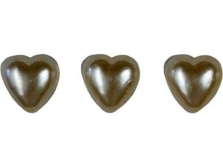 Pere�ki samoprzylepne serca 9x10mm per�owe 77szt.