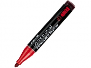 Marker permanentny SigmaFlo B 120 czerwony MonAmi (2080151503)  [opakowanie=12szt]