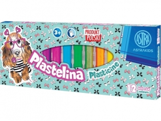 Plastelina Pieski 12 kolorw [opakowanie=6szt]