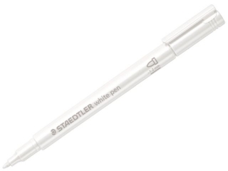 Marker metaliczny, okrga kocwka, M, biay, Staedtler [opakowanie=10szt]