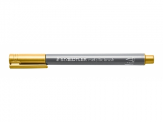 Flamaster pdzelkowy Metallic brush, zoty, Staedtler [opakowanie=10szt]
