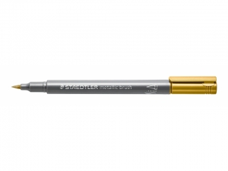 Flamaster pdzelkowy Metallic brush, zoty, Staedtler [opakowanie=10szt]