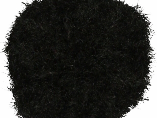 Pompony poliestrowe 25mm 30szt. czarne