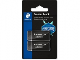 Gumka czarna Art. Eraser, Design Journey, 2 szt. na blistrze, Staedtler
