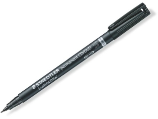 Marker Lumocolor CD/DVD czarny, Staedtler [opakowanie=10szt]