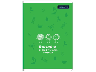 Zeszyt tematyczny ASTRAPAP A5 60k kratka BIOLOGIA  [opakowanie=10szt]