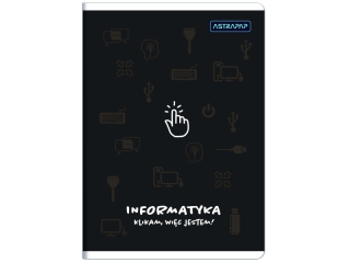 Zeszyt tematyczny ASTRAPAP A5 60k kratka INFORMATYKA  [opakowanie=10szt]