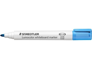 Marker Lumocolor whiteboard, okrgy, jasny niebieski, Staedtler [opakowanie=10szt]