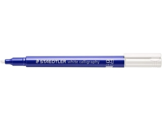 Pisak metaliczny Metallic calligraphy, 2.8mm, biay, 10 kol, Staedtler [opakowanie=10szt]