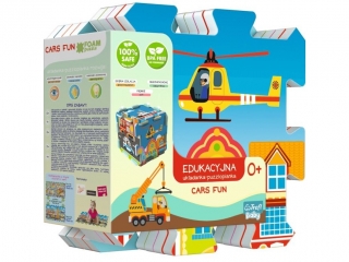 Edukacyjna Układanka Puzzlopianka 60754 Cars FUN 5 w 1