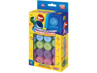 Stempelki zapachowe cyferki, nauka liczenia ASTRAFUN - 26 szt.
