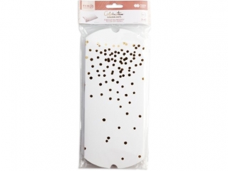 Pudełka na prezenty Golden Dots, 21x10cm, 5 sztuk