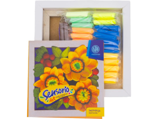 Zestaw lekkiej masy plastycznej Sensorio Art z ramk ASTRA FUN Soneczniki - 30 kol.  [opakowanie=12szt]