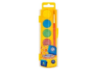 Farby akwarelowe ASTRA 6 kol - fi 25mm z eurozawieszk� [opakowanie=12szt] (CEN+3%)