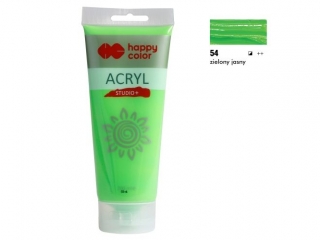 Farba akrylowa Studio 200 ml, zielony jasny , Happy Color