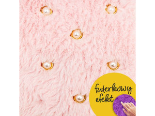 Pi�rnik pojedynczy jednoklapkowy ASTRABAG FLUFFY PEARL pink [opakowanie=12szt]