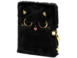 Pamiętnik z kłódką ASTRAPAP FLUFFY KITTY A5 96k, black
