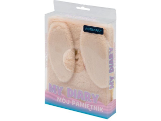 Pami�tnik z k��dk� ASTRAPAP FLUFFY BUNNY A5 96k, beige