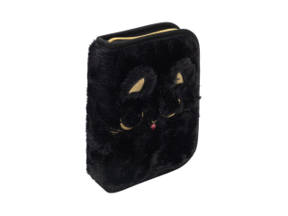 Pi�rnik pojedynczy jednoklapkowy ASTRABAG FLUFFY KITTY black [opakowanie=12szt]