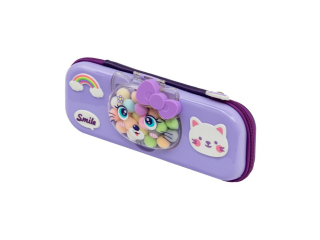 Pi�rnik piankowy 3D ASTRABAG KITTY, lavender [opakowanie=12szt]