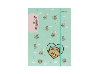 Zestaw ASTRAPAP ANIMALS A4 "Teczka kopertowa PP, teczka z gumką PP i teczka z gumką" 3-pack, mint