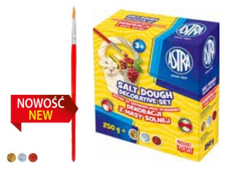 Masa solna ASTRA z farbami: 250 g + 3 kol � 20 ml + p�dzelek [opakowanie=4szt]