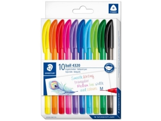 Dugopis jednorazowy, trjktny 4320, M, 10 kol, Staedtler [opakowanie=10szt]