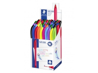 Dugopis jednorazowy, trjktny 4320, M, 10 kol, 50 szt. w kubku, Staedtler [opakowanie=10szt]