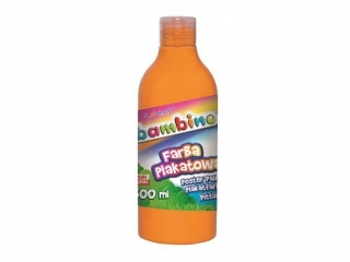 Farby w butelce BAMBINO 500 ml. - pomarañczowa