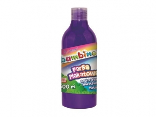 Farby w butelce BAMBINO 500 ml. - fioletowa